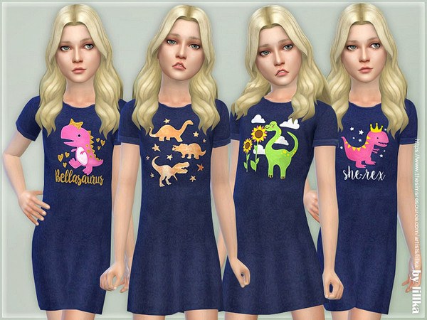 Sims 4 Girls Dresses Collection P131 by lillka at TSR