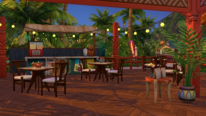 Sims 4 Seafood Restaurant at ArchiSim