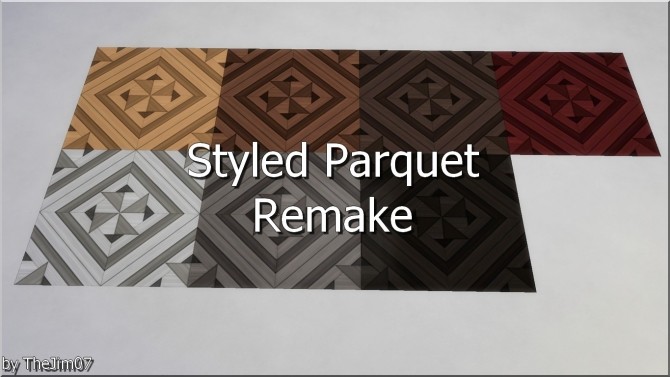 Sims 4 Styled Parquet Remake by TheJim07 at Mod The Sims