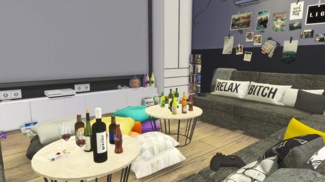 Sims 4 GAMING AND THEATER ROOM at MODELSIMS4