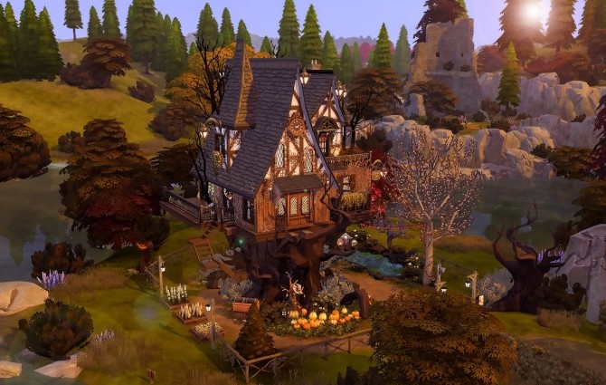 Sims 4 The Witchs Treehouse at Ruby’s Home Design