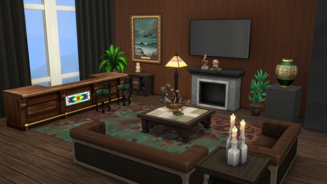 Sims 4 Gentleman’s Apartment at ArchiSim