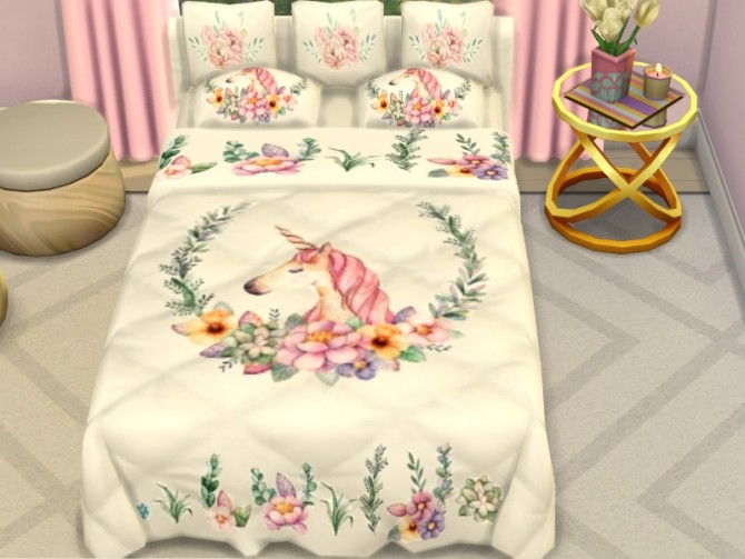 Sims 4 Bed recolor at Louisa Creations4Sims