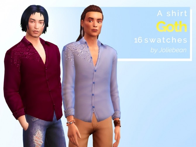 Sims 4 Gunther Goth mini set of clothes at Joliebean