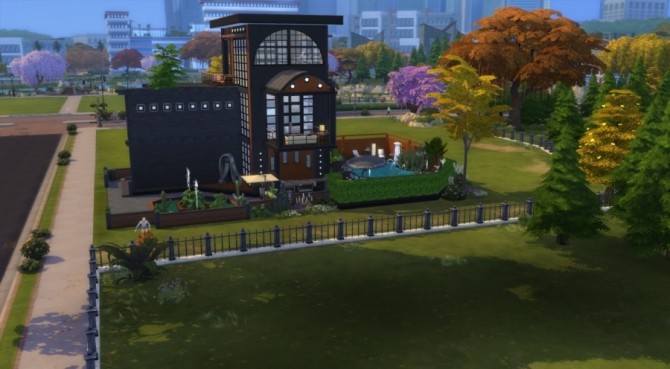 Sims 4 LAtypique house by Pyrenea at Sims Artists