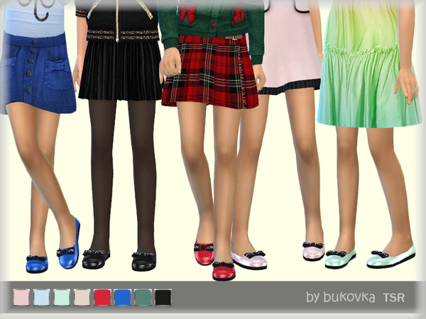 Sims 4 Shoes & Bows by bukovka at TSR