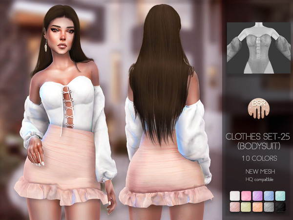 Sims 4 Clothes SET 25 (BODYSUIT) BD106 by busra tr at TSR