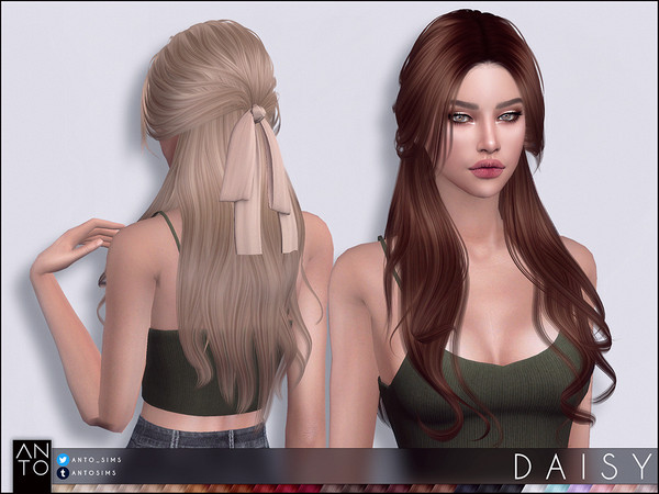 Sims 4 Daisy Hairstyle by Anto at TSR