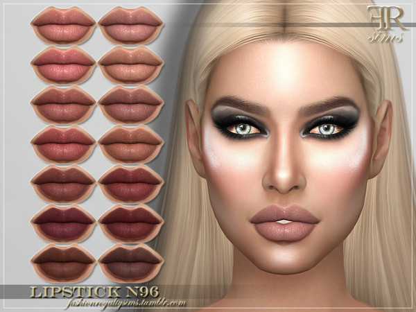 Sims 4 FRS Lipstick N96 by FashionRoyaltySims at TSR