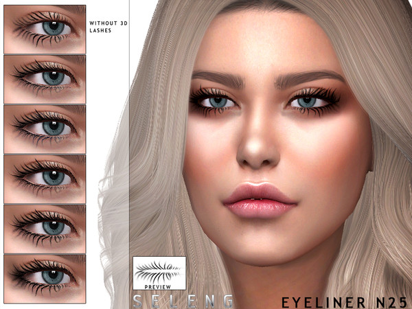 Sims 4 Eyeliner N25 by Seleng at TSR