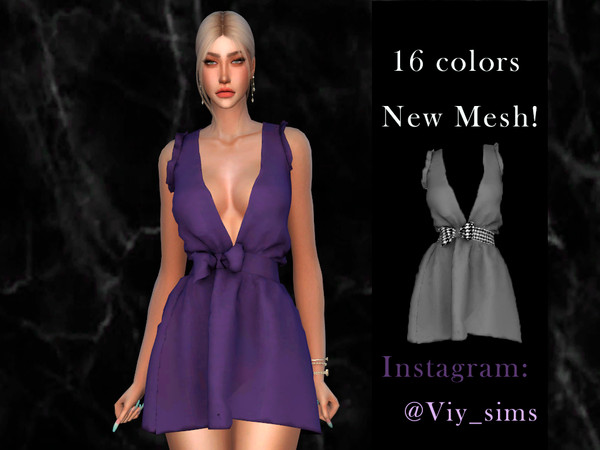 Sims 4 Dress 1.1 by Viy Sims at TSR