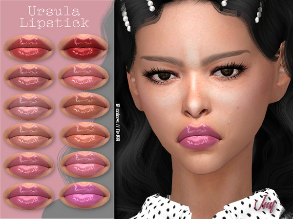 Sims 4 IMF Ursula Lipstick N.199 by IzzieMcFire at TSR