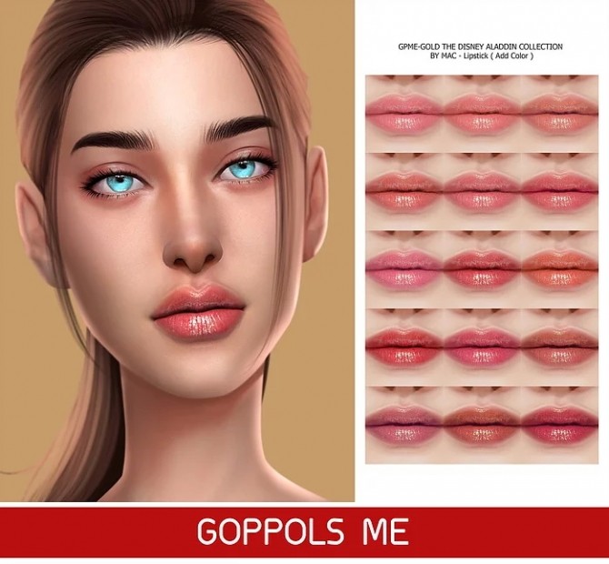 Sims 4 ALADDIN COLLECTION Lipstick (Add Color) at GOPPOLS Me