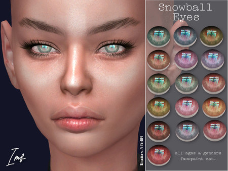 IMF Snowball Eyes N.107 by IzzieMcFire at TSR » Sims 4 Updates