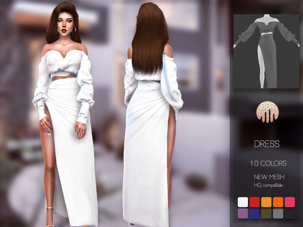 Sims 4 Dress BD107 by busra tr at TSR