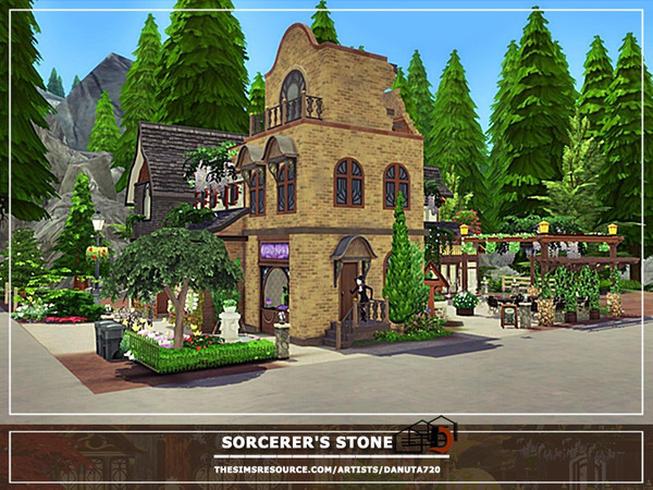 Sims 4 Sorcerers stone home by Danuta720 at TSR