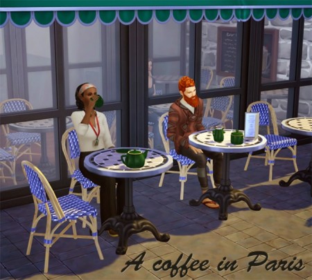 French bistroware by Sandy at Around the Sims 4