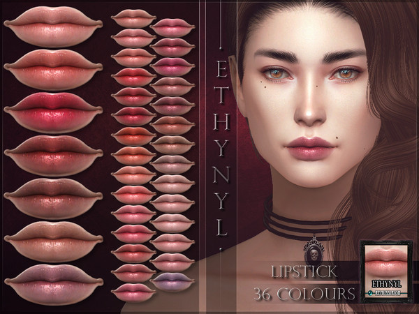 Sims 4 Ethynyl Lipstick by RemusSirion at TSR
