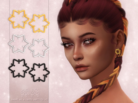 Sweet as a Candy Earrings V2 by 4w25-cc at TSR