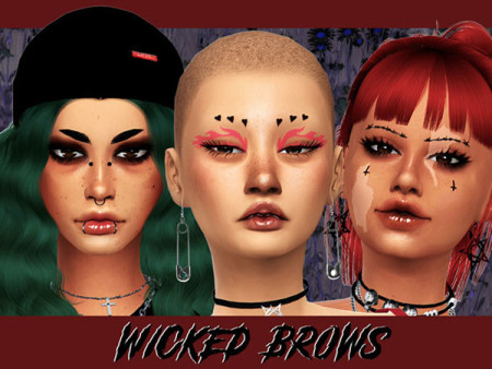 Wicked Eyebrows by CosmicCC at TSR