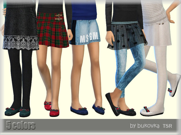 Sims 4 Shoes & Bows 2 by bukovka at TSR
