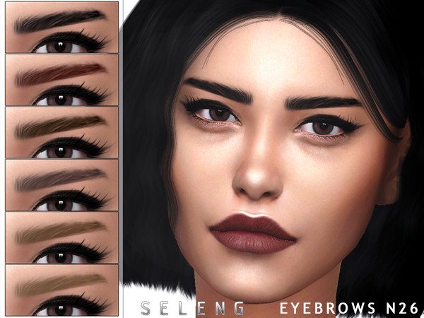 Sims 4 Eyebrows N26 by Seleng at TSR