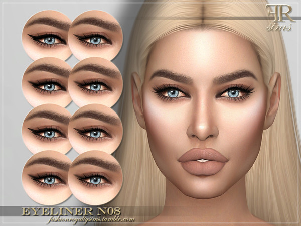 Sims 4 FRS Eyeliner N08 by FashionRoyaltySims at TSR