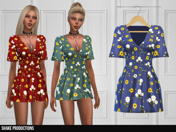 Sims 4 311 Dress by ShakeProductions at TSR