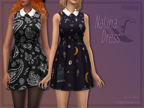 Sims 4 Nalina Dress by Trillyke at TSR