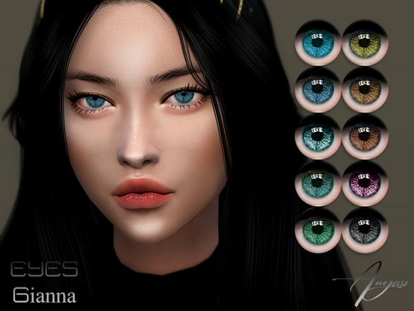 Sims 4 Gianna eyes by ANGISSI at TSR