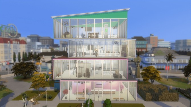 Sims 4 SimCity Contemporary Museum by lolakret at Mod The Sims
