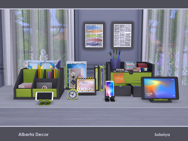 Sims 4 Alberta Decor by soloriya at TSR
