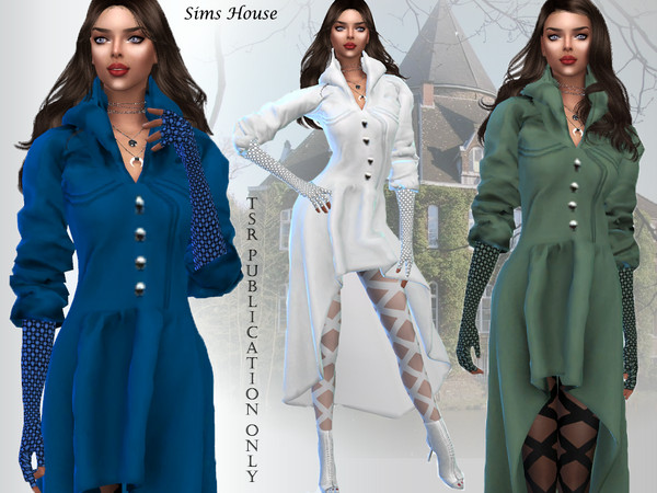 Sims 4 Magicians coat by Sims House at TSR