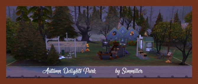 Sims 4 Autumn Delights Park by Simmiller at Mod The Sims