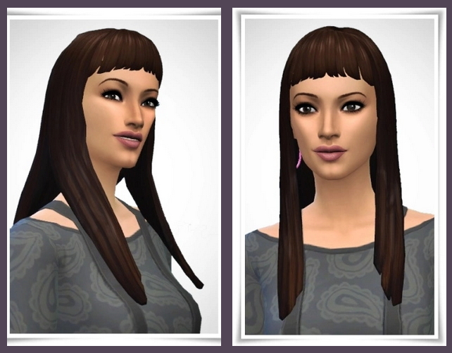 Sims 4 Straight Hair Short Bangs at Birksches Sims Blog