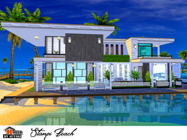 Sims 4 Stampi Beach house by autaki at TSR
