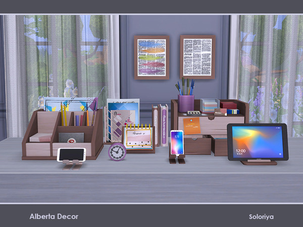 Sims 4 Alberta Decor by soloriya at TSR