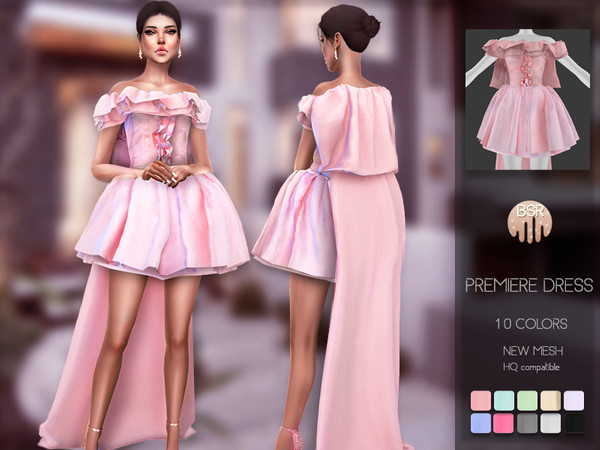 Sims 4 Premiere Dress BD104 by busra tr at TSR