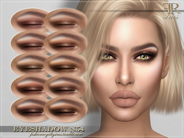Sims 4 FRS Eyeshadow N54 by FashionRoyaltySims at TSR
