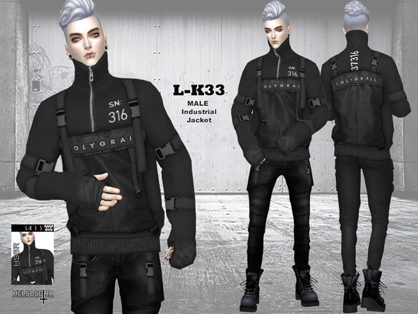 Sims 4 L K33 Industrial Jacket by Helsoseira at TSR