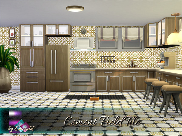 Sims 4 Cement Field Tile by emerald at TSR