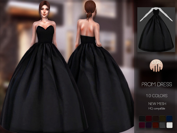 Sims 4 Prom Dress BD100 by busra tr at TSR