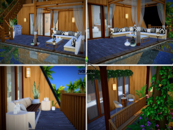 Sims 4 Cottage in the tropics by nobody1392 at TSR