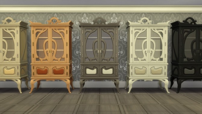 Sims 4 Empty Apothecary Cabinet by Teknikah at Mod The Sims
