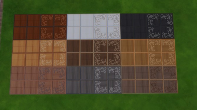 Sims 4 More Swatches for Realm of Magic Floor (Patterned & Plain) by Teknikah at Mod The Sims