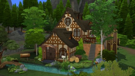The Woodsmn’s Cottage CC Free by kiimy_2_Sweet at Mod The Sims