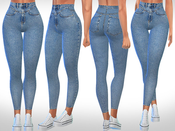 Sims 4 New Style Skinny Fit Jeans by Saliwa at TSR