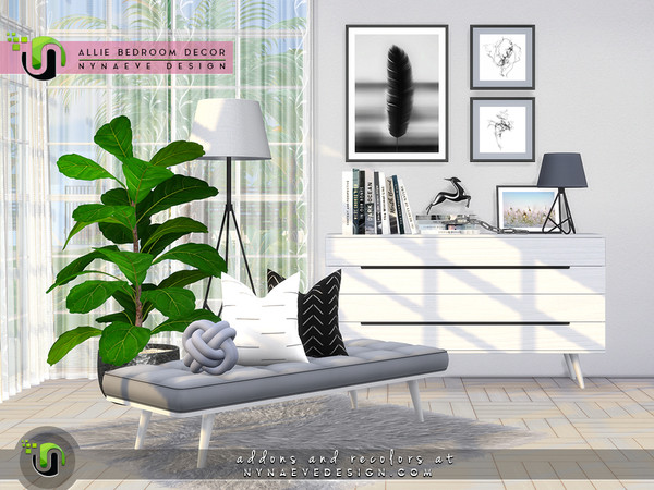 Sims 4 Allie Bedroom Decor by NynaeveDesign at TSR