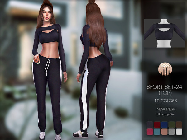 Sims 4 Sport SET 24 (TOP) BD103 by busra tr at TSR