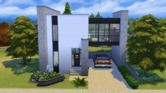 Sharp and Sleek house by Vulpus at Mod The Sims » Sims 4 Updates